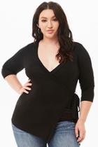 Forever21 Plus Size Self-tie Wrap Top