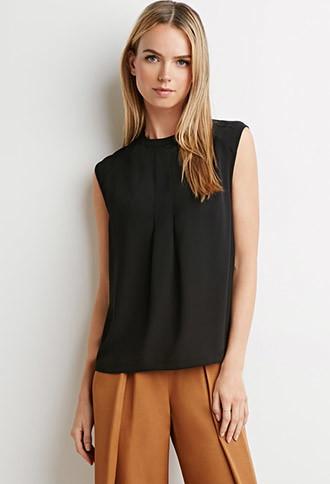 Love21 Pleated Crepe Blouse