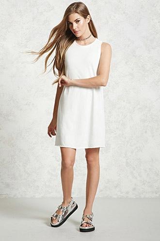 Forever21 Distressed Raw-cut Dress