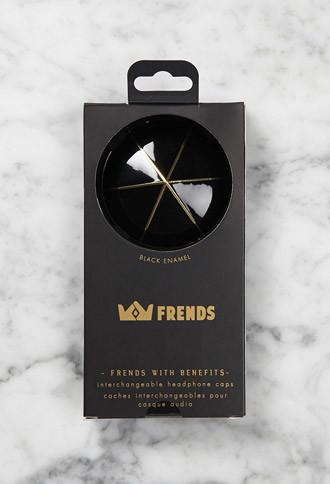 Forever21 Frends Black Enamel Interchangeable Headphone Caps