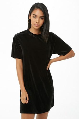 Forever21 Velvet T-shirt Dress
