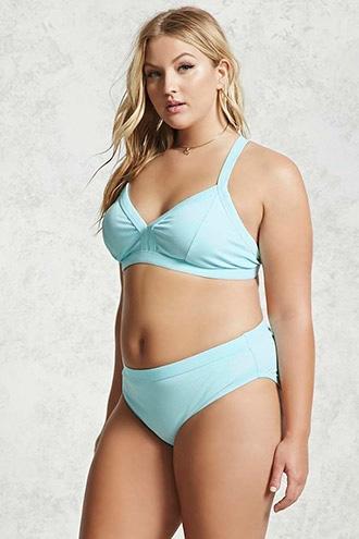 Forever21 Plus Size Ribbed Bikini Bottoms