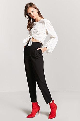 Forever21 Cuffed Ankle Pants