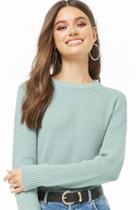 Forever21 Ribbed-trim Crew Neck Sweater