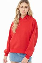 Forever21 High-low Fleece Hoodie