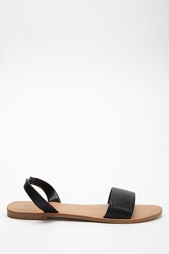 Forever21 Faux Leather Slingback Sandals