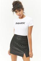 Forever21 Quilted Faux Leather Mini Skirt