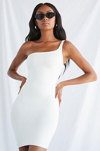Forever21 One-shoulder Bandage Mini Dress