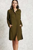Forever21 Snap-button Longline Jacket