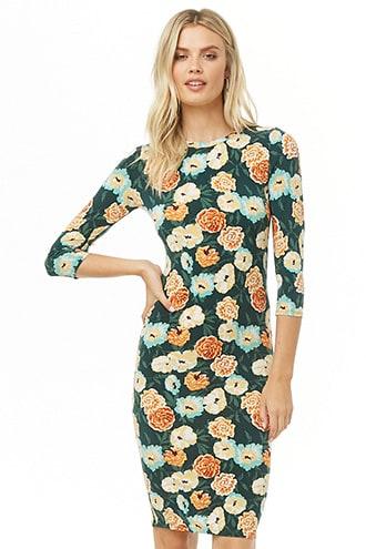Forever21 Floral Print Sheath Dress