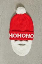 21 Men Men Santa Beard Pom Pom Beanie