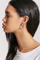 Forever21 Curved Pave Drop Earrings
