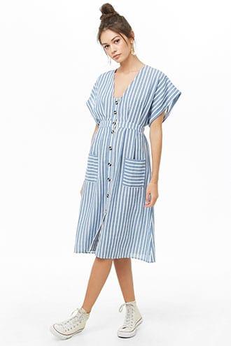 Forever21 Striped Knee-length Dress