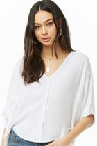 Forever21 High-low V-neck Top