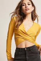 Forever21 Ribbed Wraparound Crop Top