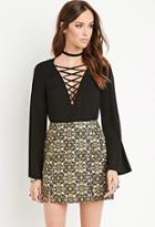 Forever21 Tile Pattern Mini Skirt