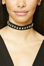 Forever21 Diamond-shaped Pendant Choker