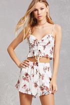 Forever21 Floral Cami And Shorts Set