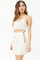 Forever21 Striped Linen Mini Skirt