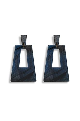Forever21 Marble Geo Cutout Drop Earrings