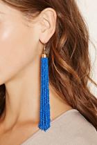Forever21 Blue Beaded Duster Earrings