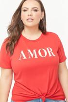 Forever21 Plus Size Amor Graphic Top