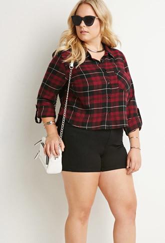 Forever21 Plus Flannel Plaid Shirt