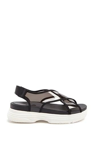 Forever21 Translucent Flatform Sandals