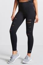 Forever21 Active Distressed Leggings