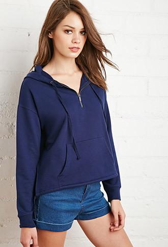 Forever21 Drawstring Hem Hoodie