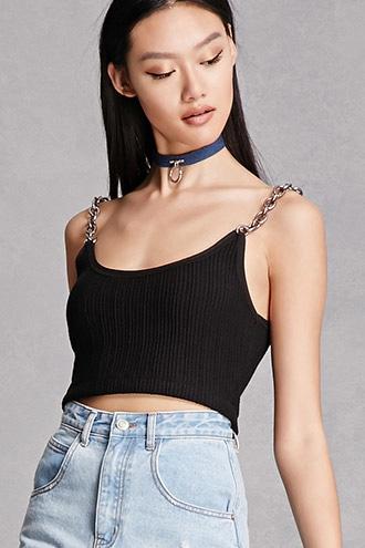 Forever21 Kikiriki Chain Link Strap Top
