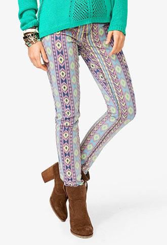 Forever21 Geo Pattern Skinnies