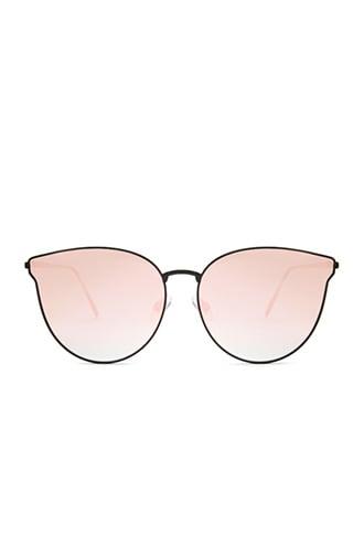 Forever21 Premium Metal Mirror Cat-eye Sunglasses