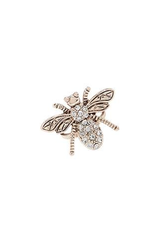 Forever21 Rhinestone-embellished Bee Cocktail Ring