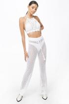 Forever21 Open-knit Flare Pants
