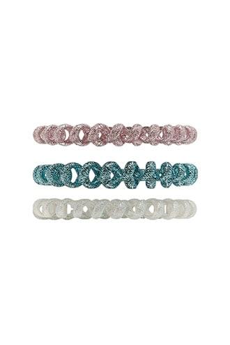 Forever21 Glitter Spiral Hair Tie Set