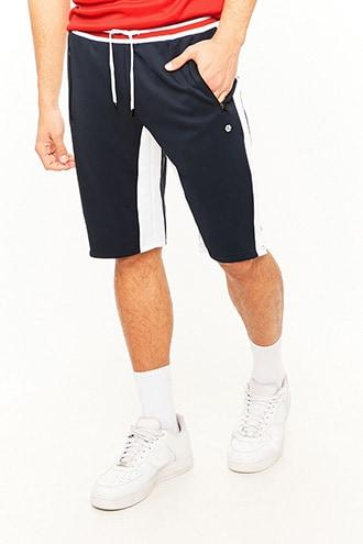 Forever21 Elbow Grease Athletics Varsity-striped Shorts