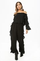 Forever21 Ruffle Off-the-shoulder Jumpsuit