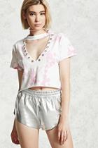 Forever21 Raw-cut Metallic Shorts