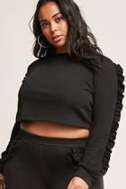 Forever21 Plus Size French Terry Ruffle Top