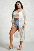 Forever21 Plus Size Floral Lace Cardigan