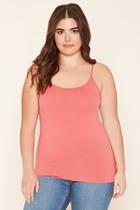 Forever21 Plus Women's  Rose Plus Size Classic Knit Cami