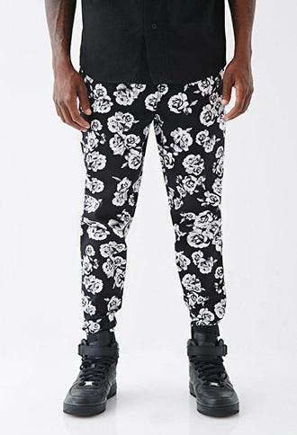 Forever21 X-ray Floral Joggers