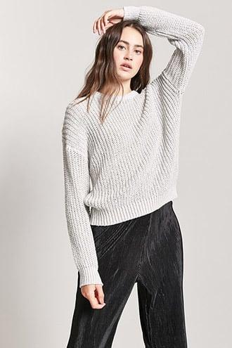 Forever21 Drop-shoulder Crew Sweater