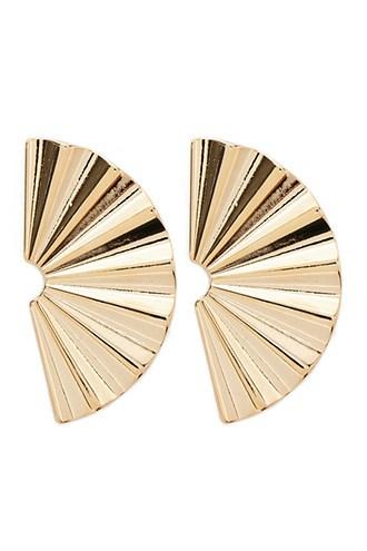 Forever21 Textured Fan Stud Earrings