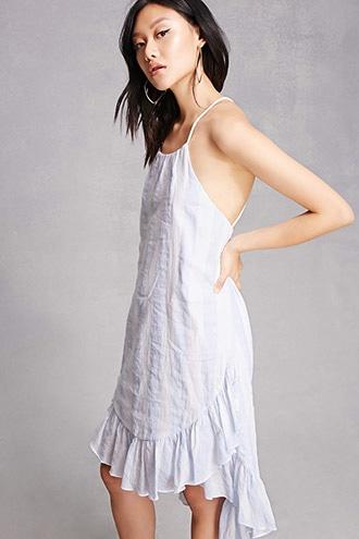 Forever21 High-low Striped Dress
