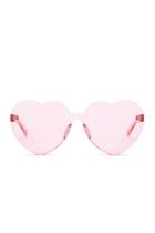 Forever21 Premium Transparent Heart-shaped Sunglasses