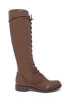 Forever21 Women's  Lace-up Faux Leather Boots (brown)