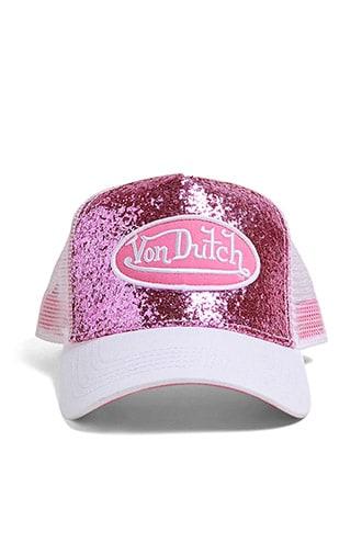 Forever21 Von Dutch Glitter Trucker Hat