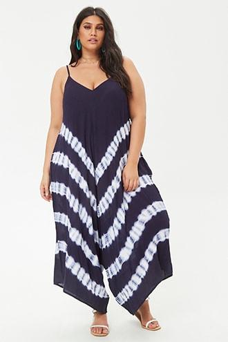 Forever21 Plus Size Tie-dye Jumpsuit